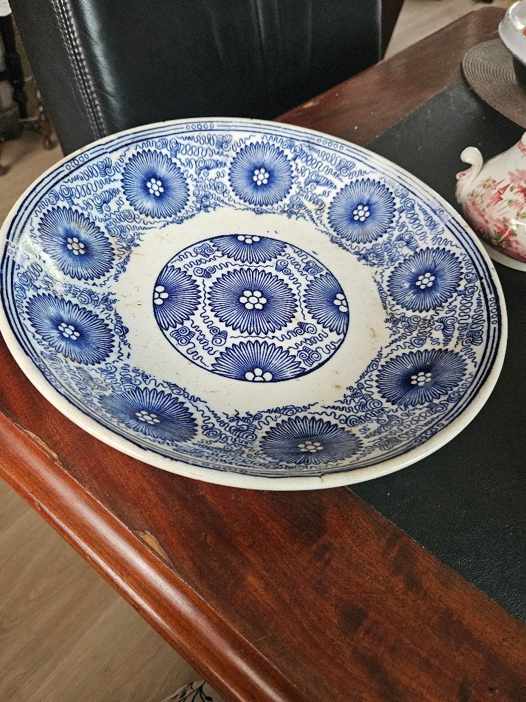 Schaal van Societè Ceramic "Sado " 1860-1880, Ophalen of Verzenden