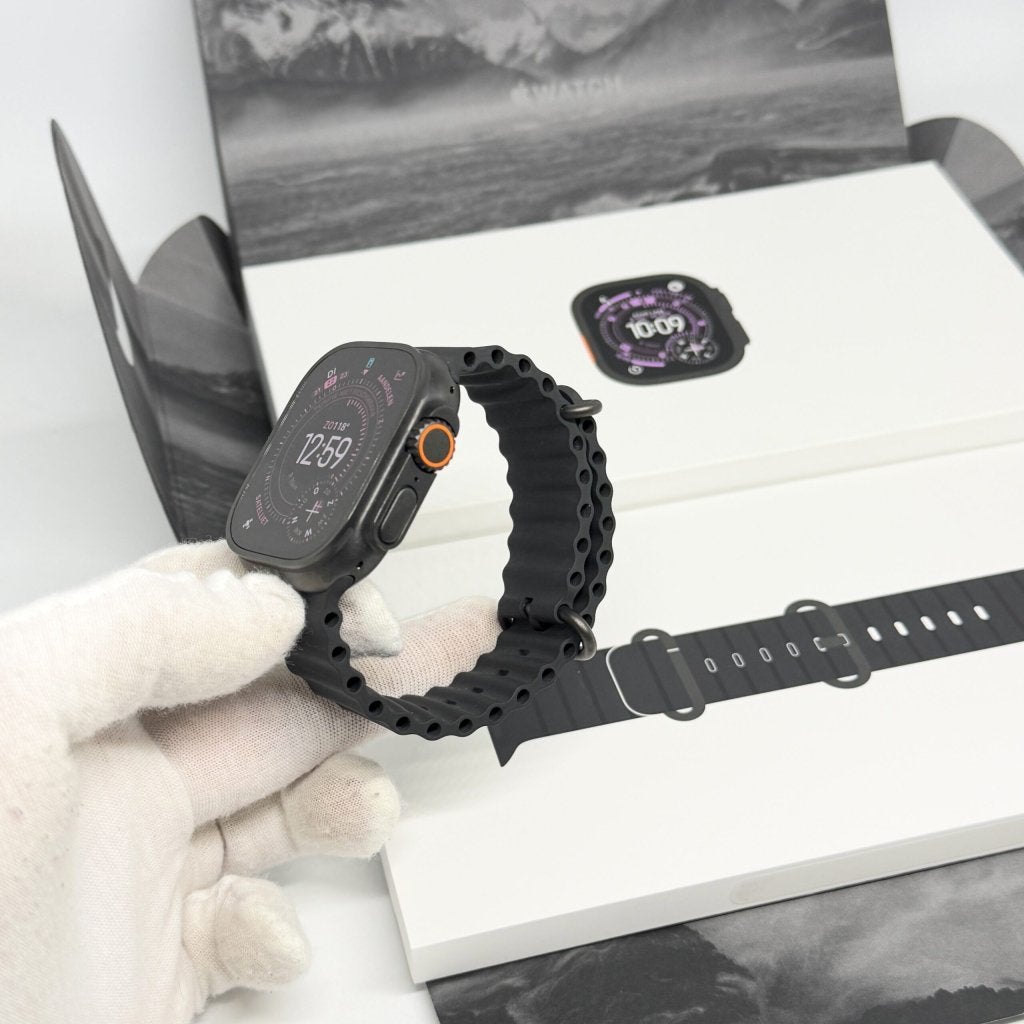 Apple Watch Ultra 3 zwart /100% batt /krasvrij /garantie, Apple, Zo goed als nieuw, Support@apple.com, Apple Park Way, Cupertino, California