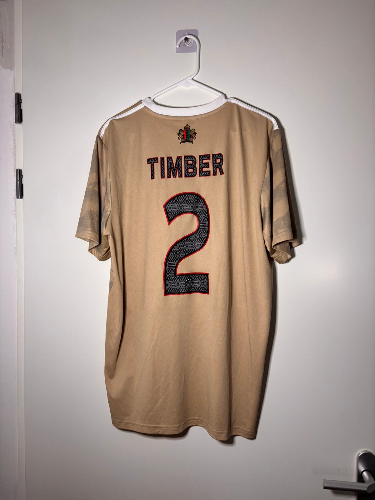 Ajax X Daily Paper 22/23 Jurrien Timber #2 Adidas XL, Maat XL, Verzenden, Zo goed als nieuw, Shirt