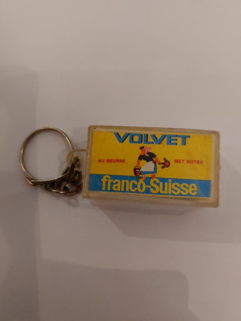 Vintage Volvet Franco-Suisse Sleutelhanger, Ophalen of Verzenden, Gebruikt, Merk