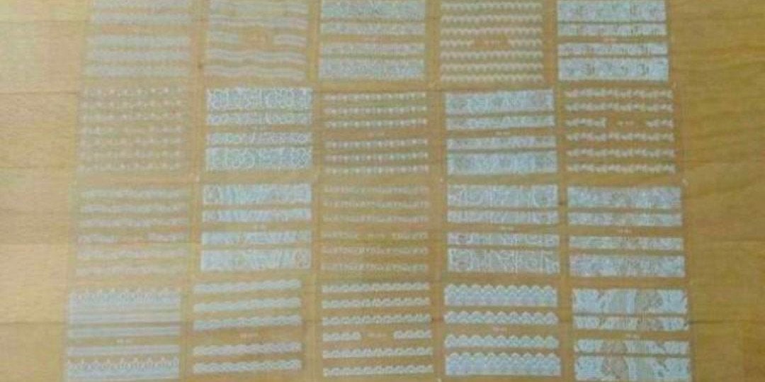 Wit nagelstickers kant zelfklevend knutselen, Wit, Nieuw, Ophalen of Verzenden, Handen en Nagels