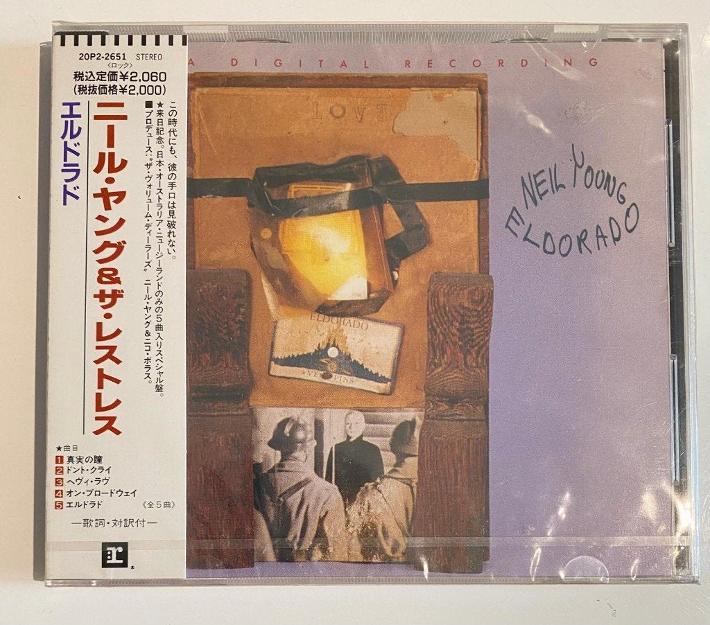 Zeldzame CD: Neil Young - Eldorado 1989 Japan + OBI - Mint, Speciale editie, Ophalen of Verzenden, Classic Rock, Nieuw in verpakking