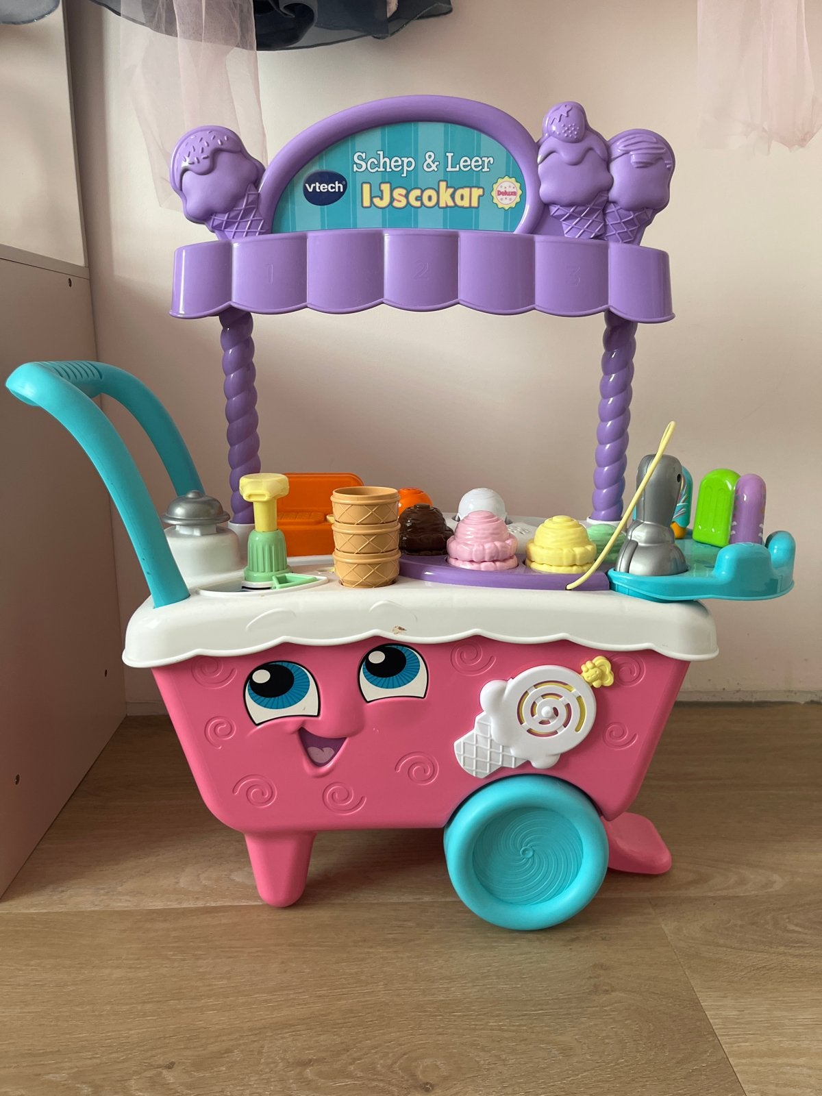 VTech Schep & Leer IJscokar - Leuke interactieve speelgoed, Kinderen en Baby's, Speelgoed | Overig, Ophalen, Gebruikt, Jongen of Meisje
