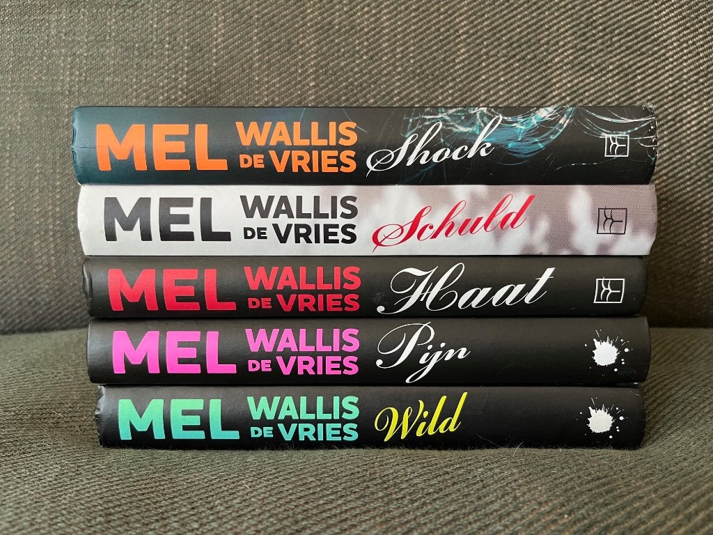Mel Wallis de Vries - SHOCK SCHULD HAAT PIJN & WILD, Ophalen of Verzenden, Zo goed als nieuw, 5 x Mel Wallis de Vries
