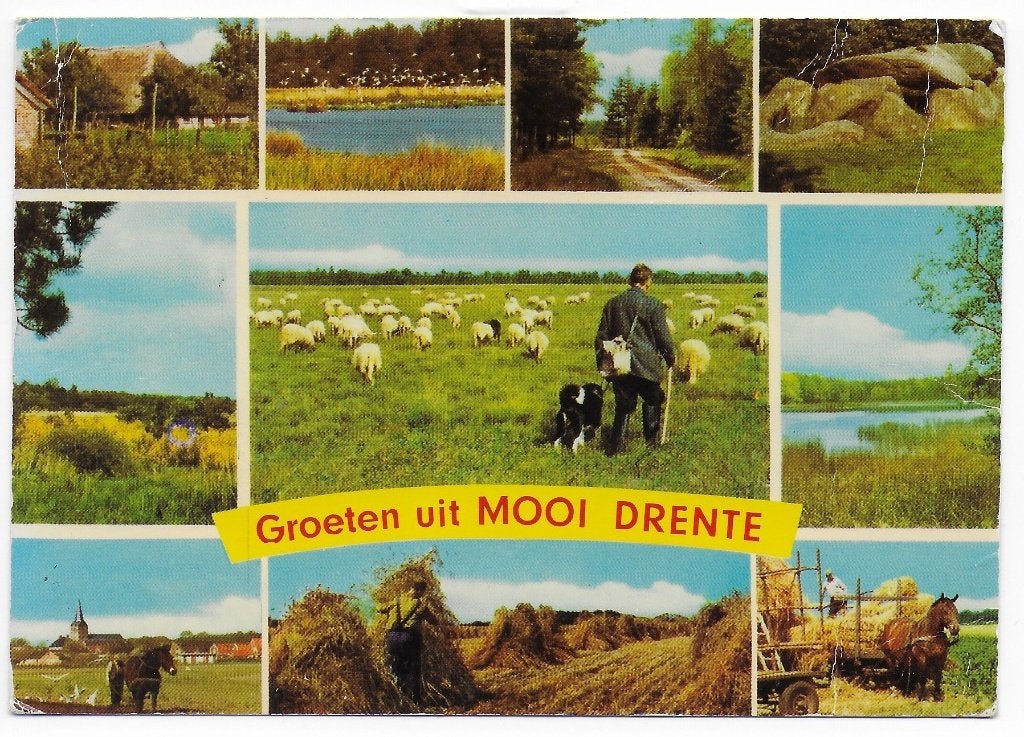 Mooi Drente Gelopen Ansichtkaart ( B6159 ), Ophalen of Verzenden, 1980 tot heden, Gelopen