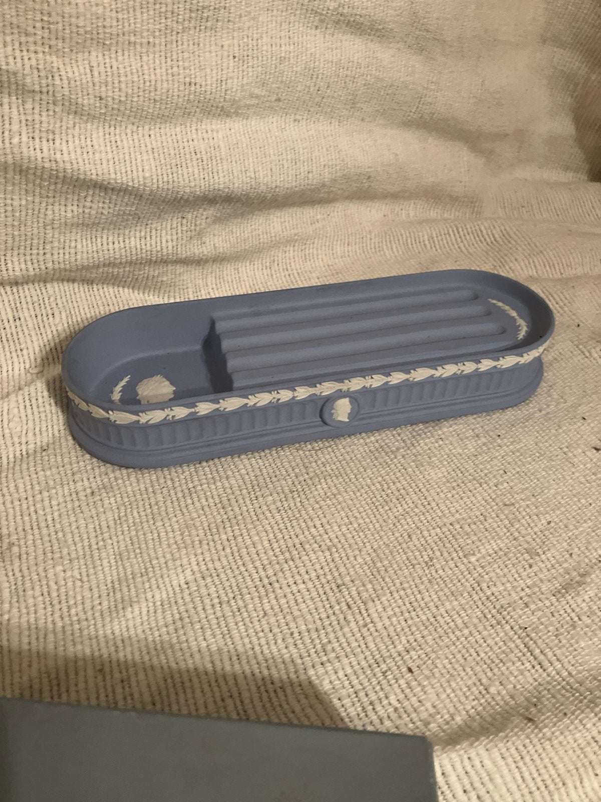 Wedgwood Jasperware Pennenbakje - Lichtblauw, Ophalen