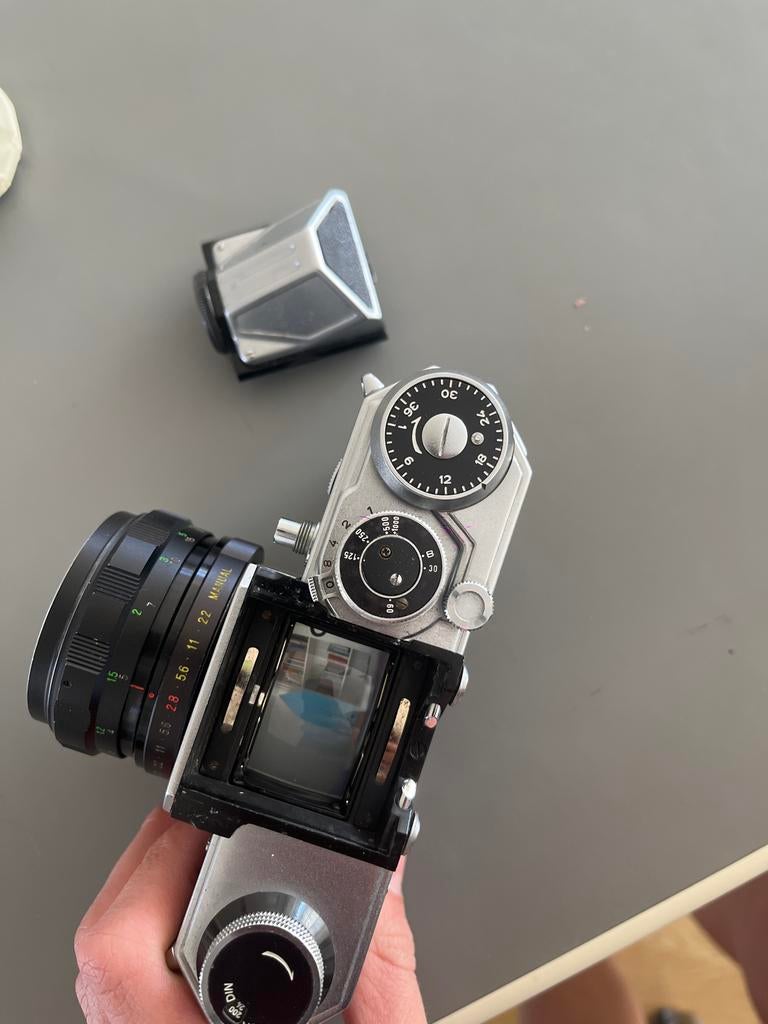 Edixa-Mat Reflex Mod met waist level viewfinder, Audio, Tv en Foto, Fotocamera's Analoog, Verzenden, Spiegelreflex, Overige Merken