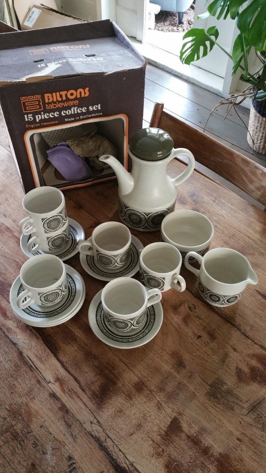 Vintage koffie servies, Antiek en Kunst, Ophalen of Verzenden
