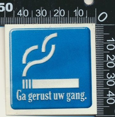 Sticker: Ga gerust uw gang (3), Ophalen of Verzenden, Zo goed als nieuw, Bedrijf of Vereniging