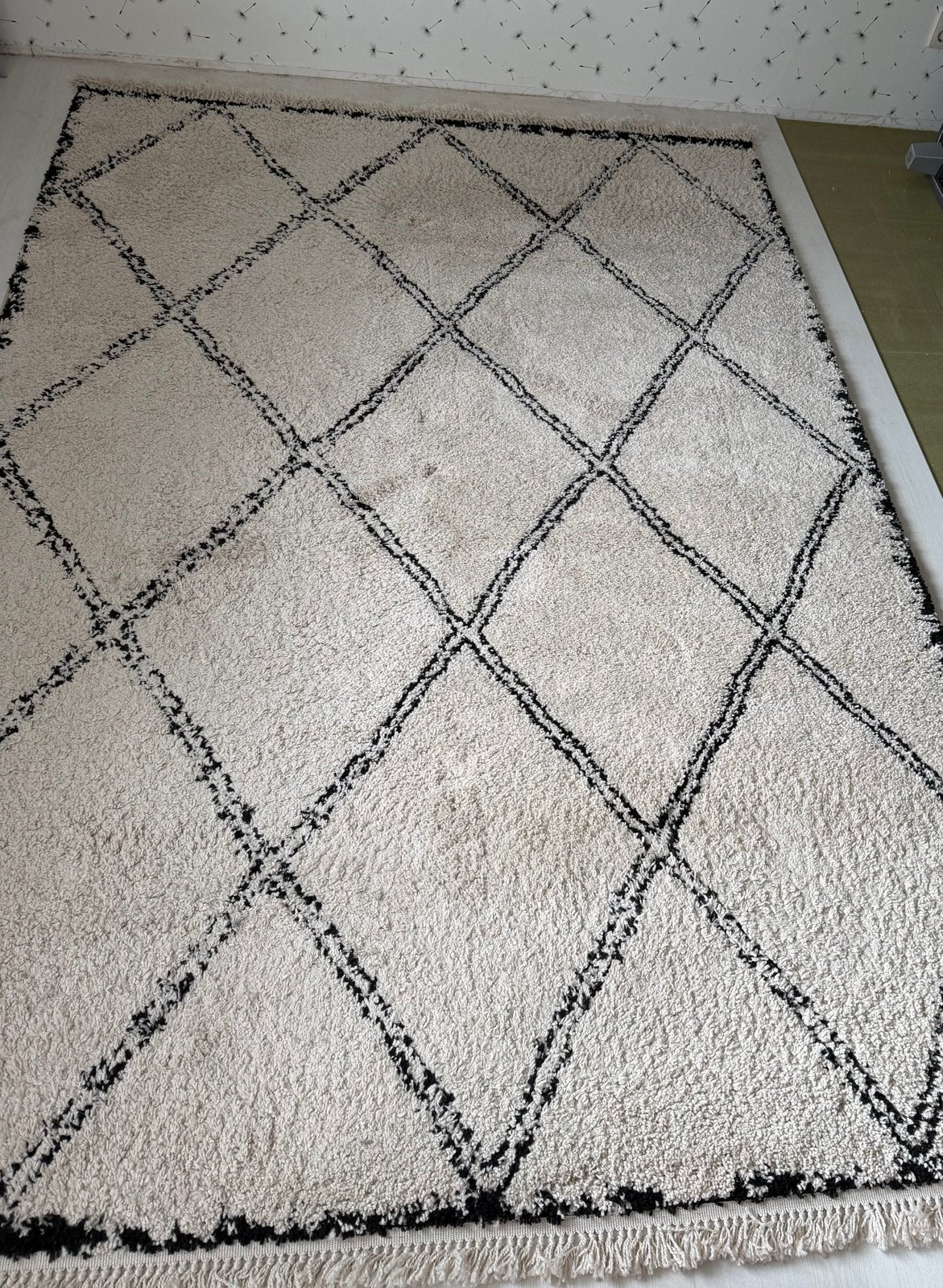 Vloerkleed Varamin Karwei 2.90 x 2.00 - Zo goed als nieuw, Ophalen, Zo goed als nieuw, 200 cm of meer, Crème