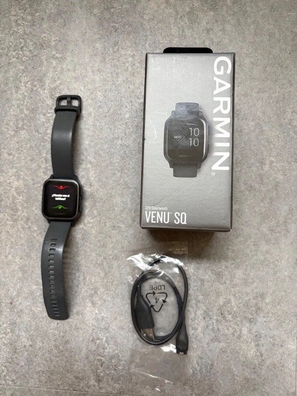 Garmin Venu SQ - Sporthorloge, Zwart, Garmin, Ophalen of Verzenden, Zo goed als nieuw