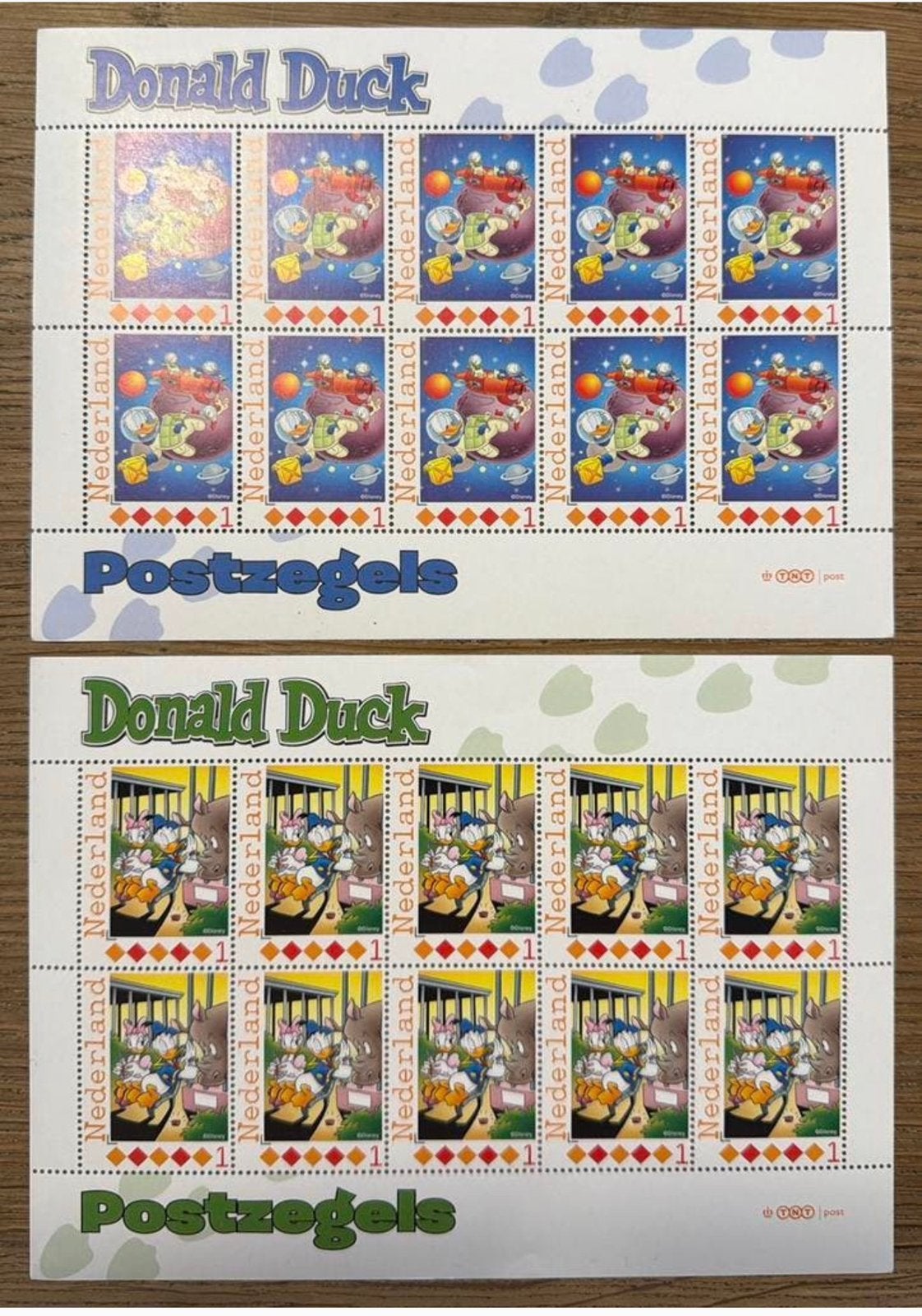 Postzegels pf. Donald Duck..verschillende velletjes, Ophalen of Verzenden, Na 1940, Postfris