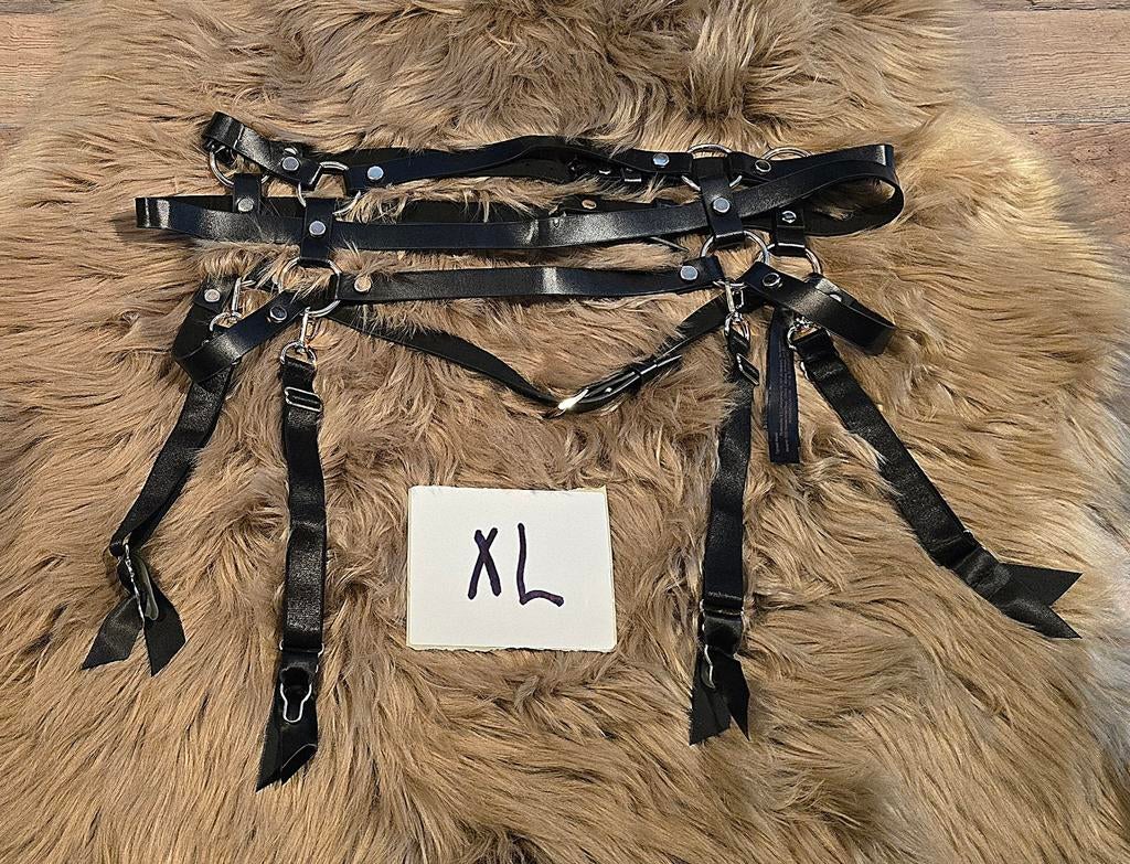 Leren jarretels gordel maat xl, Kleding | Dames, Ondergoed en Lingerie, Verzenden, Zwart