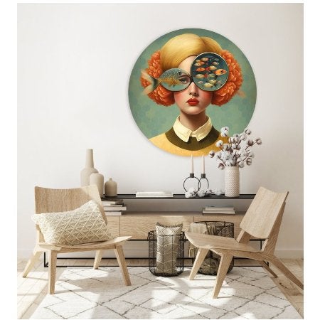 Muurcirkel Vision - Mirjam Duizendstra - 60cm, Huis en Inrichting, Van Egmondlaan 2 5583 VB Waalre, Nieuw, Ophalen of Verzenden