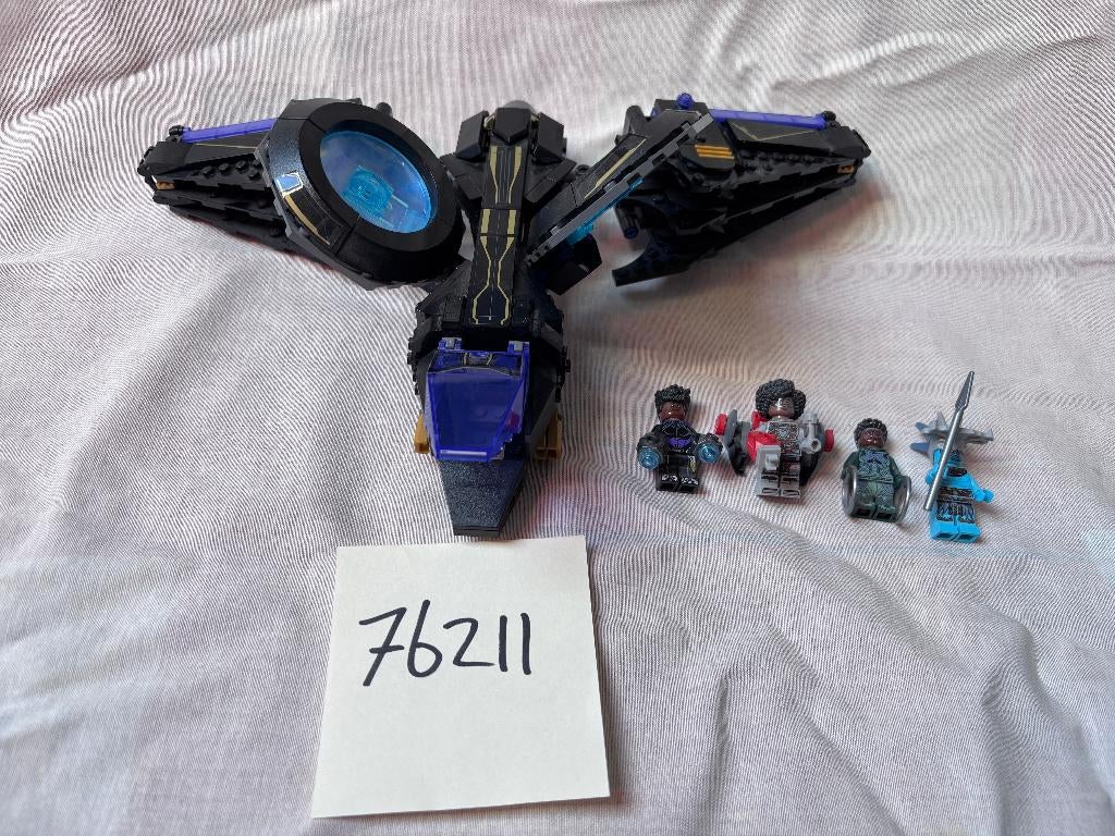 76211 LEGO Shuri's Sunbird Bieden, Marvel, Lego, Compleet, Ophalen of Verzenden