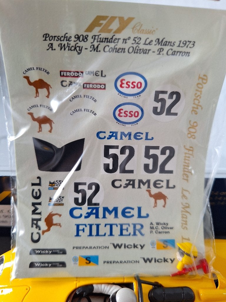 Fly Porsche 908 Flunder Le Mans Calcas Decals 2 Versions C44, Overige merken, Racebaan, Fly, Nieuw