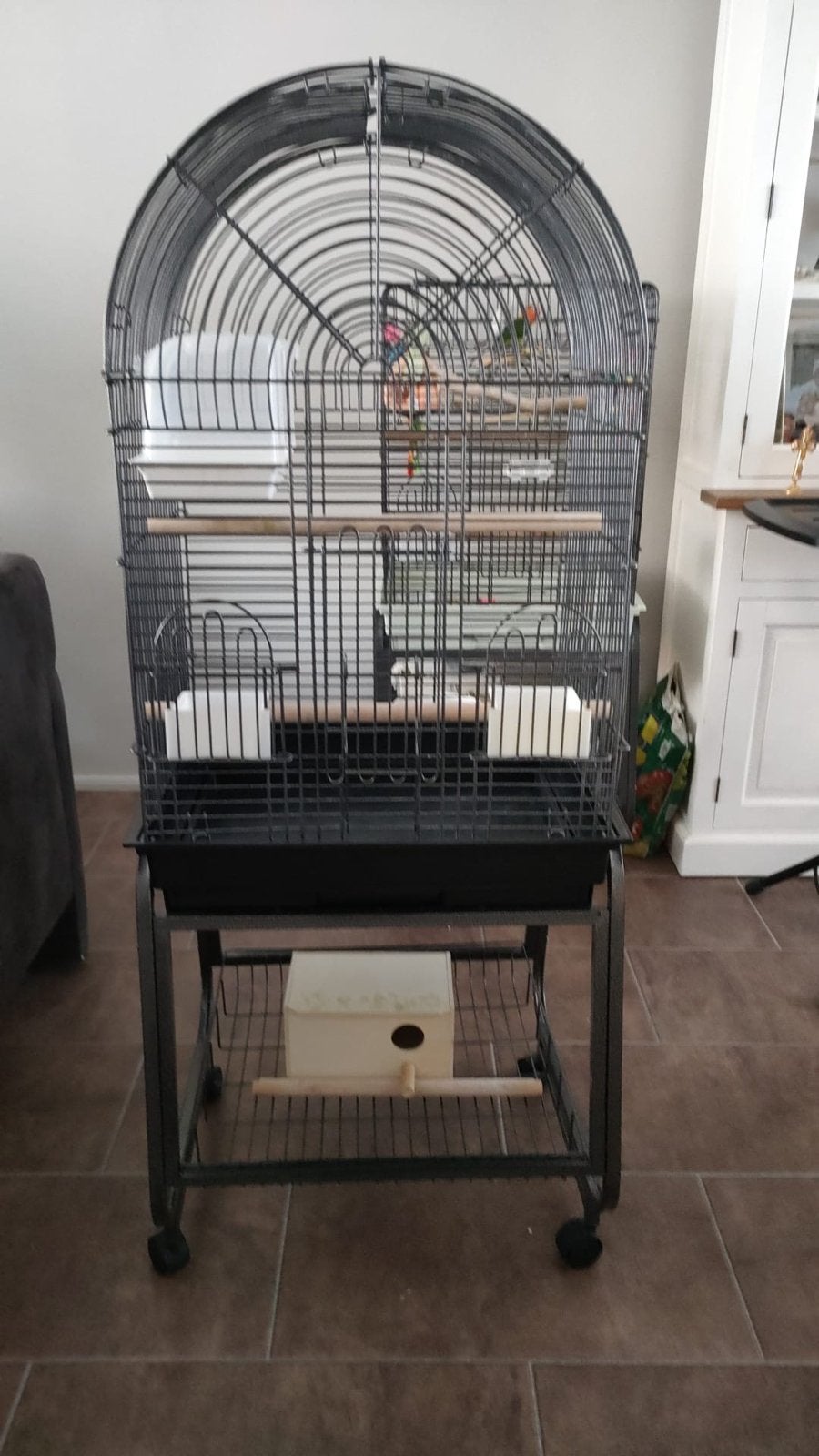 Vogel kooi compleet, Ophalen, Zo goed als nieuw, Metaal, Vogelkooi
