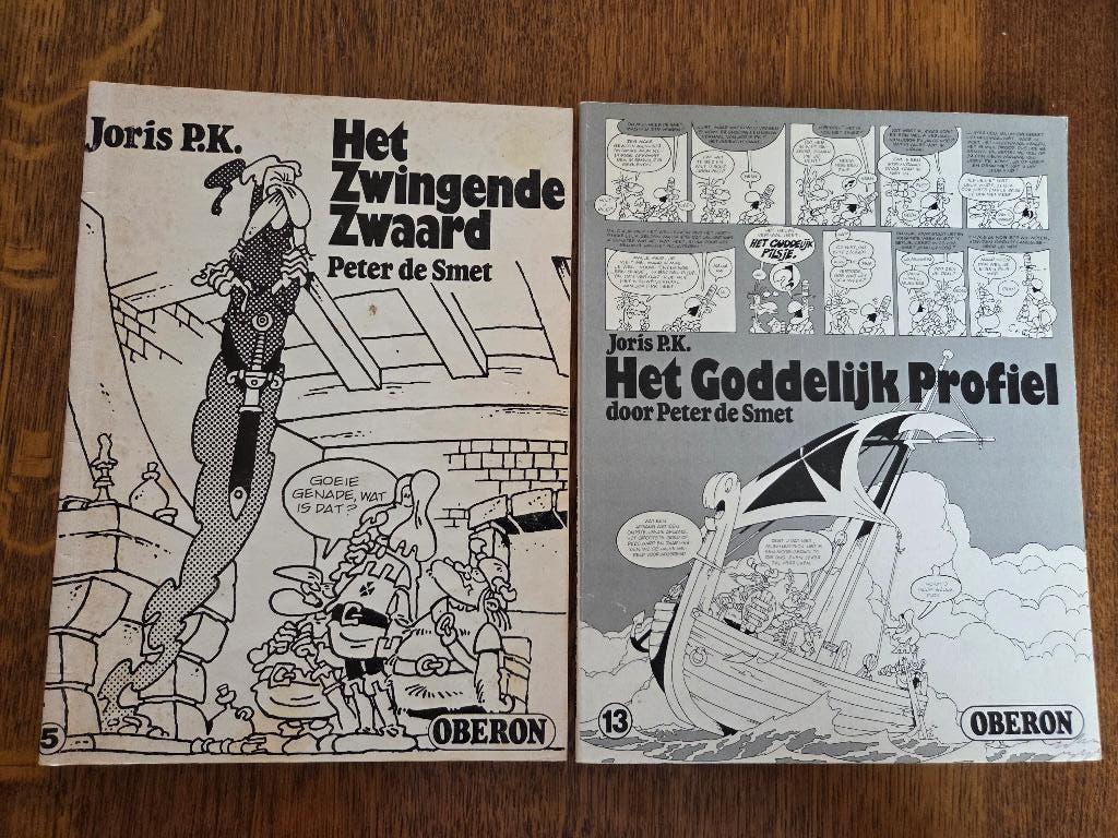 Joris PK (2x)- Uitgave Oberon zwartwit-reeks, Boeken, Gelezen, Ophalen of Verzenden, Peter de Smet, Meerdere stripboeken