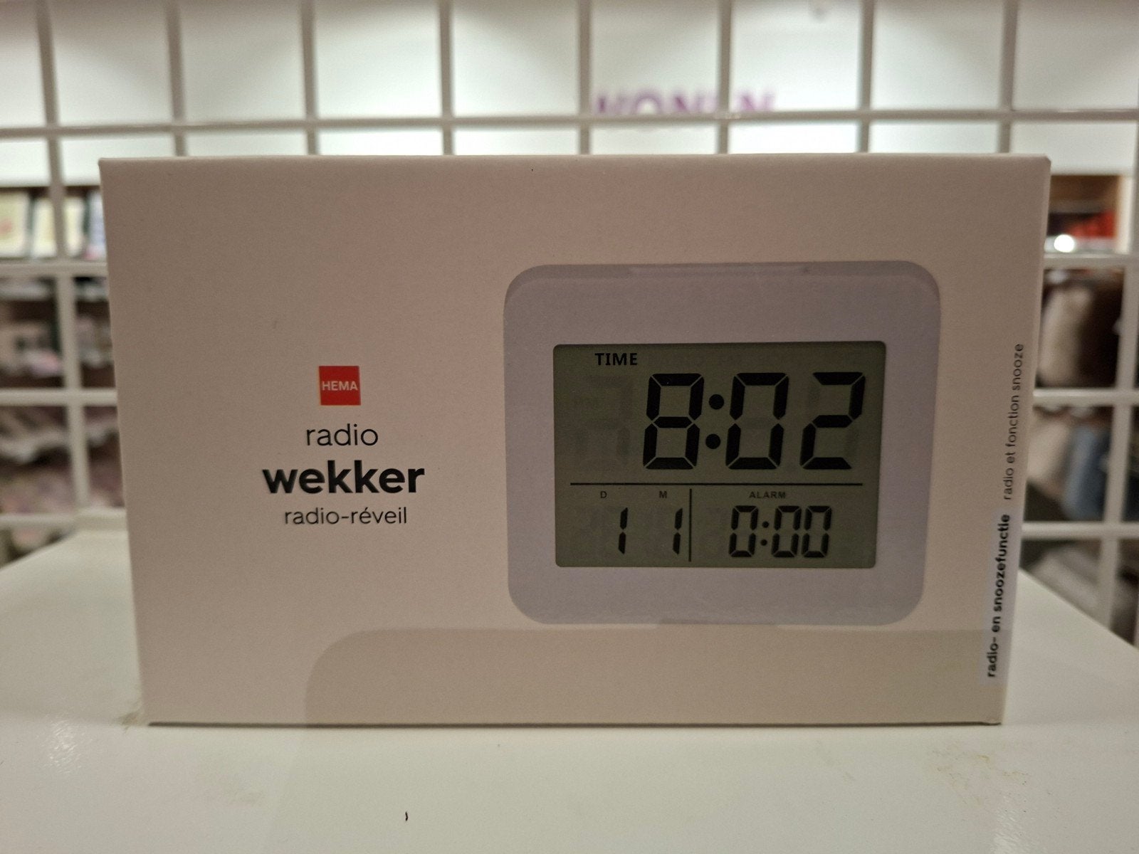 HEMA Radio Wekker - Digitale Wekker met Radiofunctie, Witgoed en Apparatuur, Ophalen of Verzenden, Nieuw, Digitaal