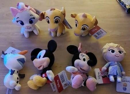 Disney Knuffels: Mickey, Minnie, Elsa, Olaf, Marie, Simba, Disney, Disney, Overige typen, Nieuw