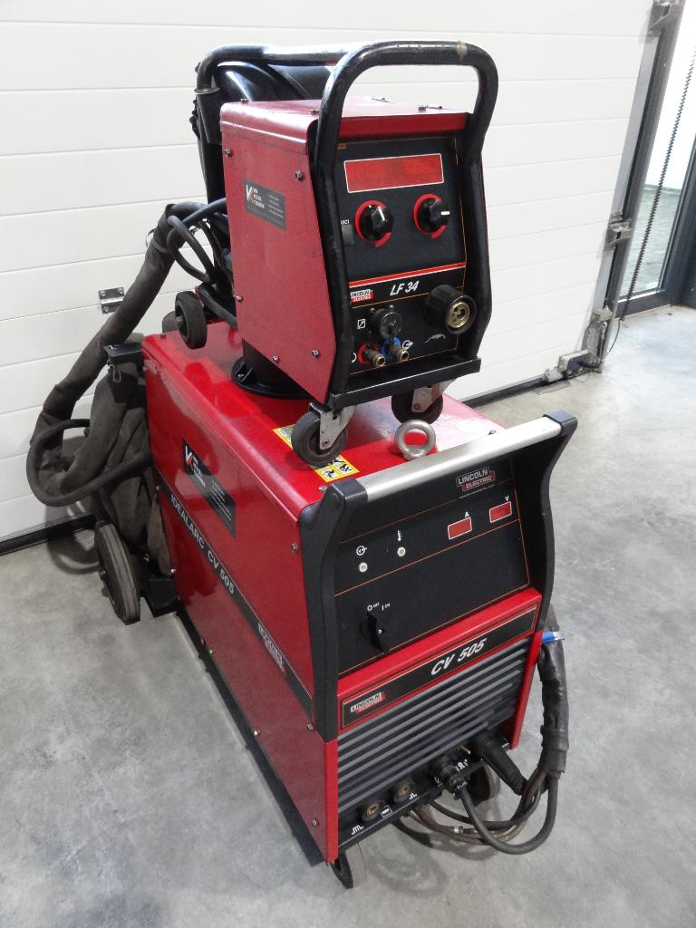 Mig/Mag lasapparaat Lincoln Idealarc CV 505 Watergekoeld, Ophalen of Verzenden, Zo goed als nieuw, 250 ampère of meer, Co2