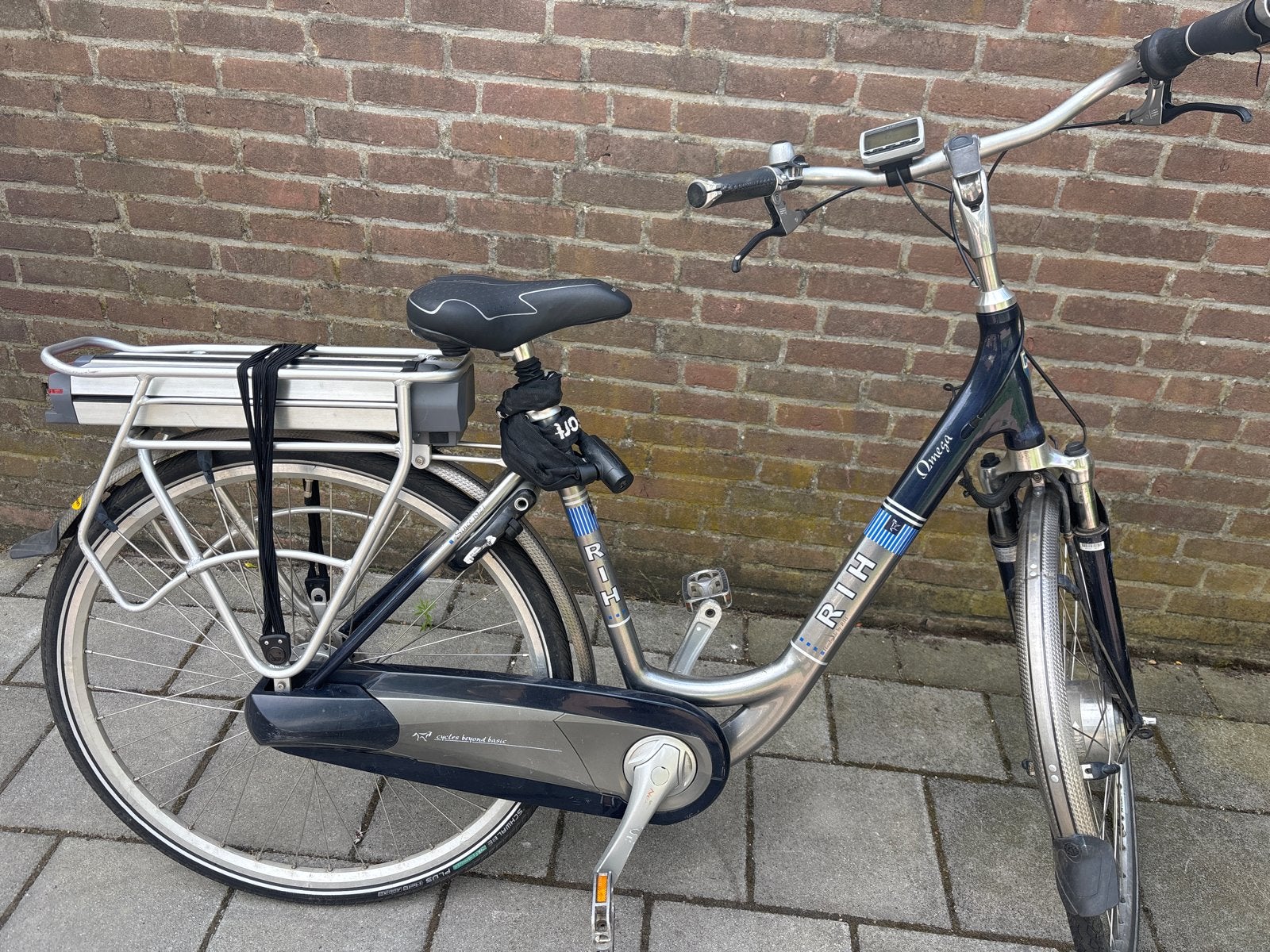 RIH Omega E-bike - 1 jaar oude accu, lichte schade, Gebruikt, 51 tot 55 cm, 50 km per accu of meer, Ophalen