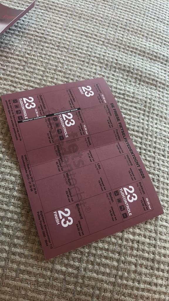 1 kaart fietselfstedentocht, Tickets en Kaartjes, Eén persoon