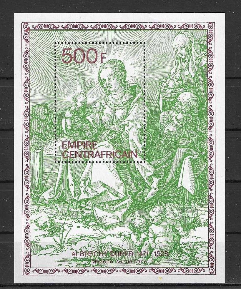 Centraal Afrikaanse Republiek Michel blok 67 postfris  DÜRER, Ophalen of Verzenden, Overige landen, Postfris