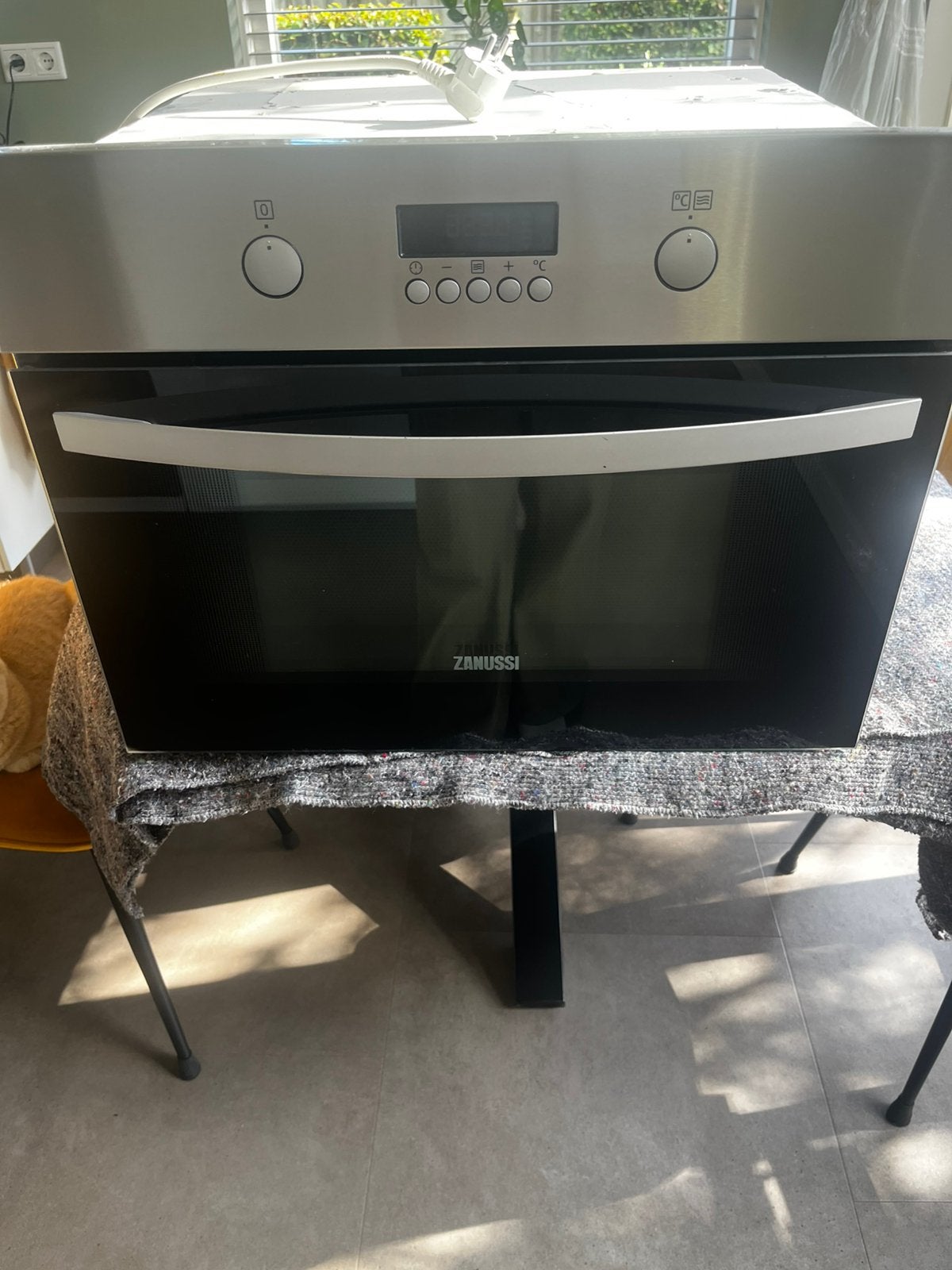 Zanussi inbouw combi oven, Ophalen, 45 tot 50 cm, Gebruikt, Zanussi