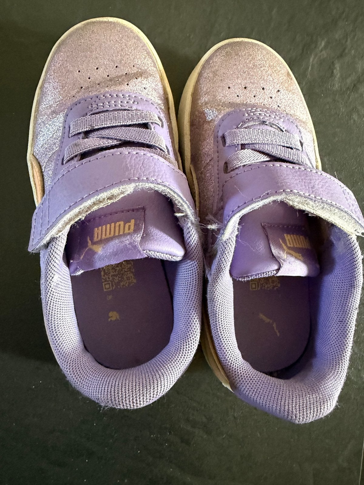 Puma sneakers paars met glitters maat 28.5, Ophalen of Verzenden, Gebruikt, Meisje