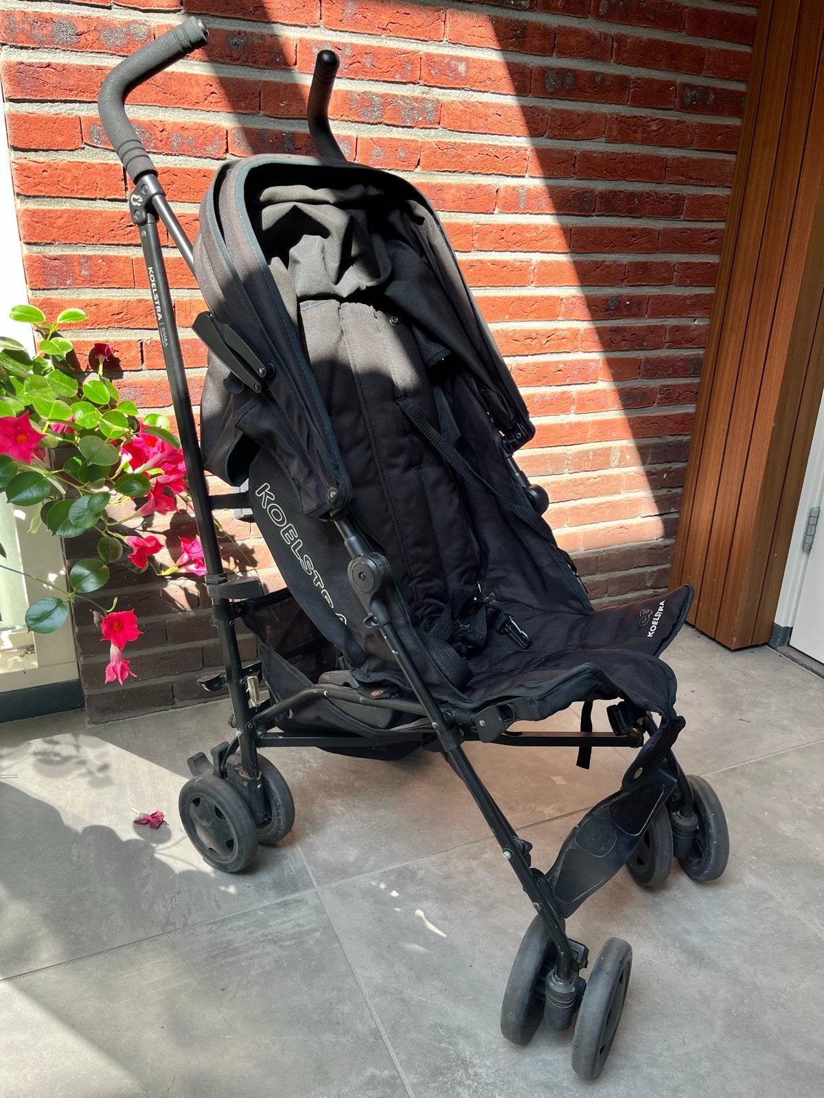 Koelstra Buggy - Zwart, Compact en Handig, Ophalen, Gebruikt, Koelstra, Verstelbare rugleuning