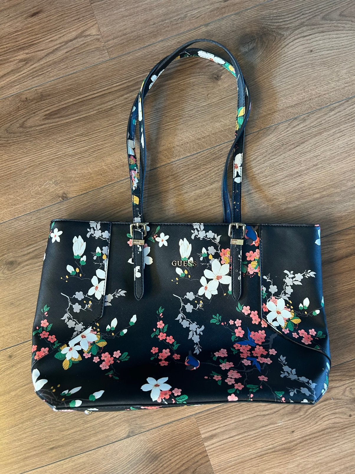 Guess schoudertas bloemen, Ophalen of Verzenden, Nieuw, Overige kleuren, Shopper