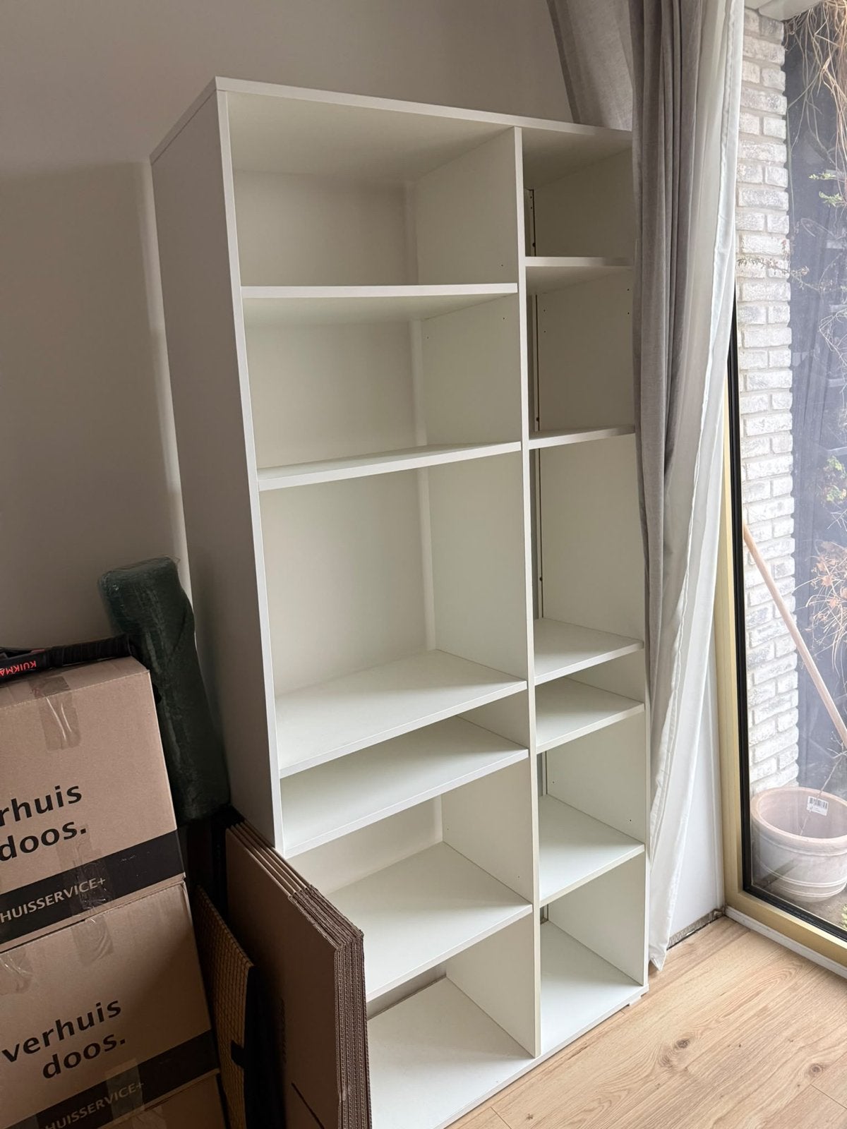 Ikea Vihals kast/boekenkast (achterwand mist), Ophalen, Met plank(en), Gebruikt, 100 tot 150 cm