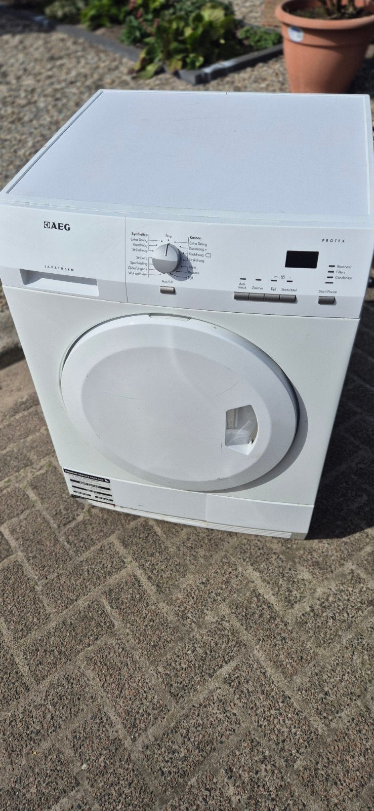 AEG Lavatherm droger - Goede Staat, 6 tot 8 kg, Gebruikt, Luchtafvoer, Ophalen of Verzenden