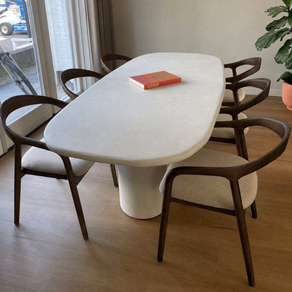 Eetkamerstoelen Set van 6 | Japandi Hout Naturel | OUTLET, Huis en Inrichting, Stoelen, Nieuw, Vijf, Zes of meer stoelen, Hout