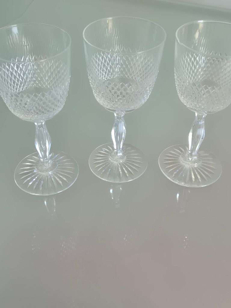 Hoogwaardige geslepen kristallen wijnglazen, Ophalen, Glas of Glazen, Overige stijlen, Glas