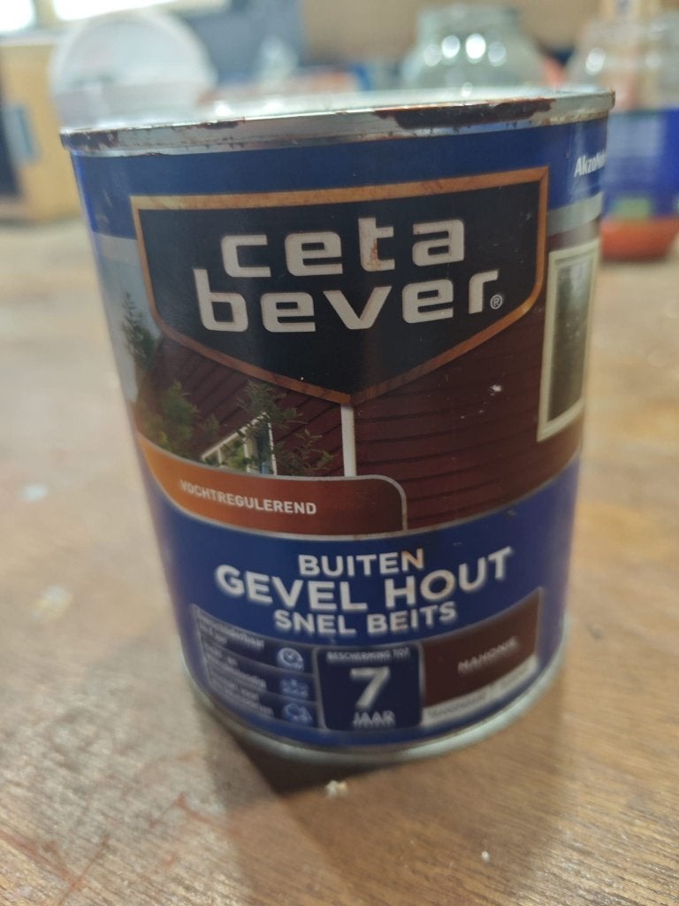 Cetabever buitenbeits., Ophalen, Gebruikt, Bruin, Beits