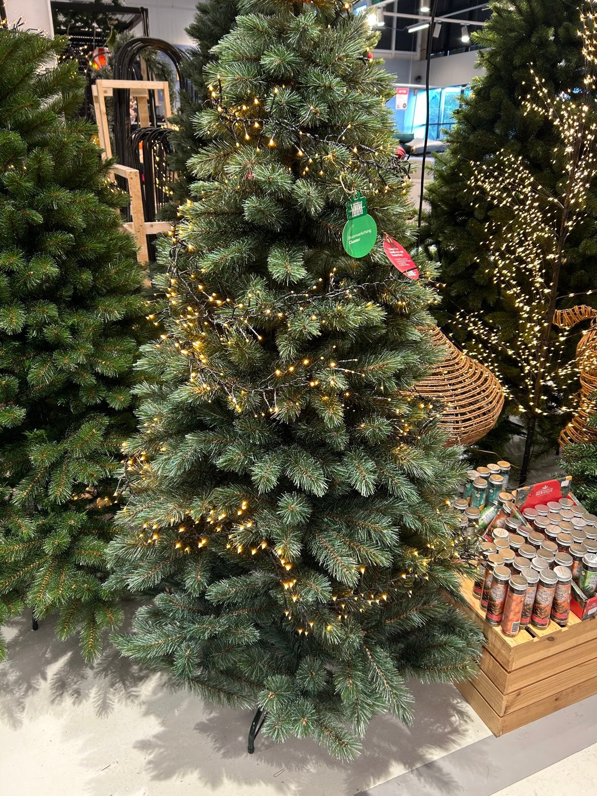 Kunst kerst boom als nieuw 1.55 hoog, Diversen, Ophalen of Verzenden, Zo goed als nieuw