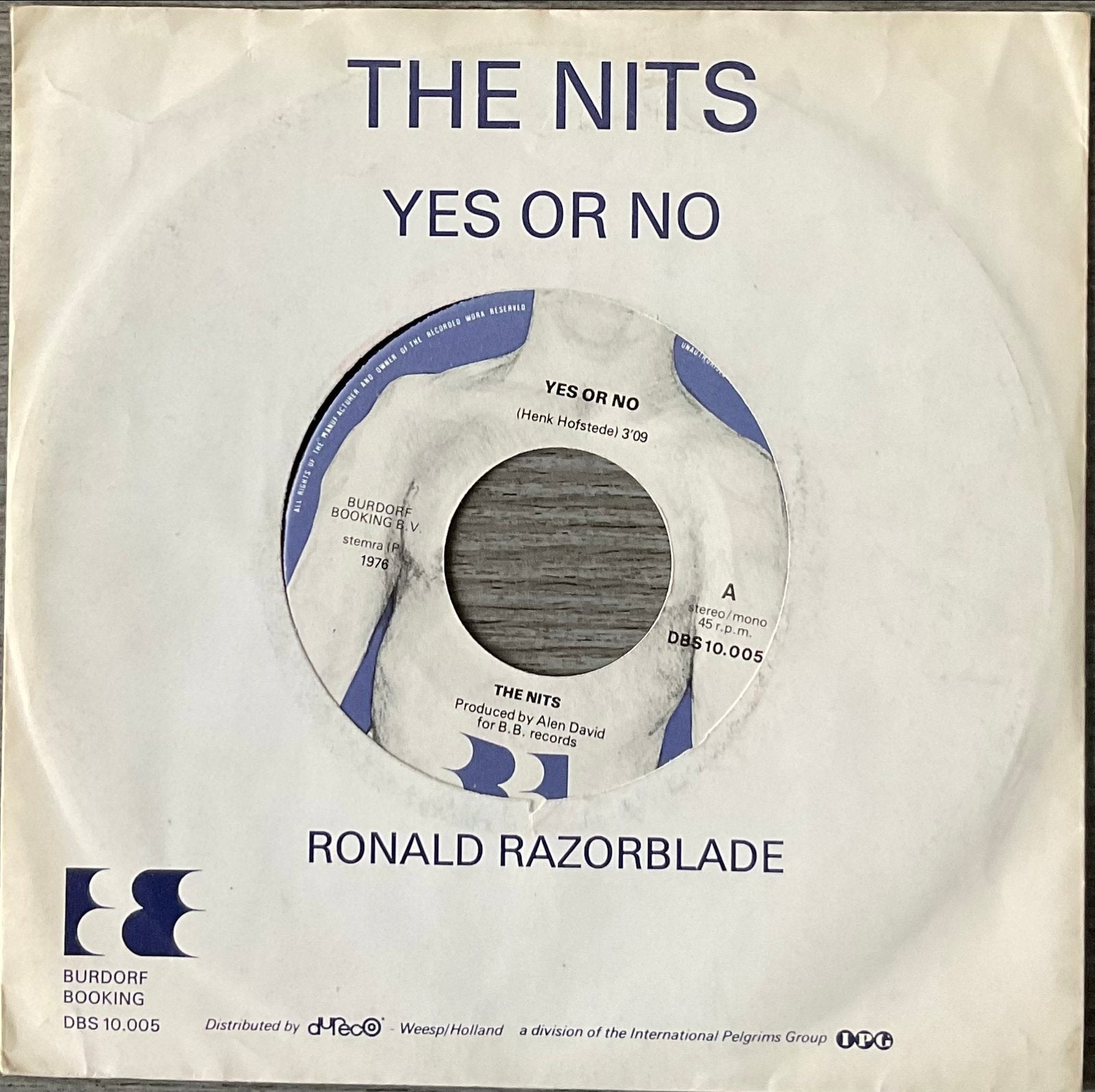 The Nits - Yes or no (NL’76) HEEL MOOI (Tip in ‘77), Verzenden, Pop