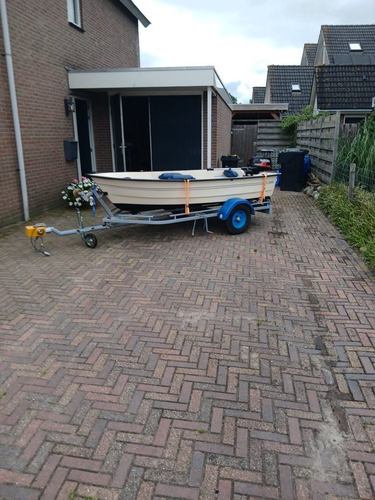 Leuk bootje te koop, Ophalen, Gebruikt, 3 m, Buitenboordmotor