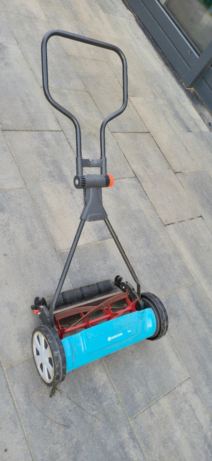 Gardena Kooimaaier 400mm met verstelbare hoogte, Ophalen, Gebruikt, Handgrasmaaier, 40 t/m 49 cm