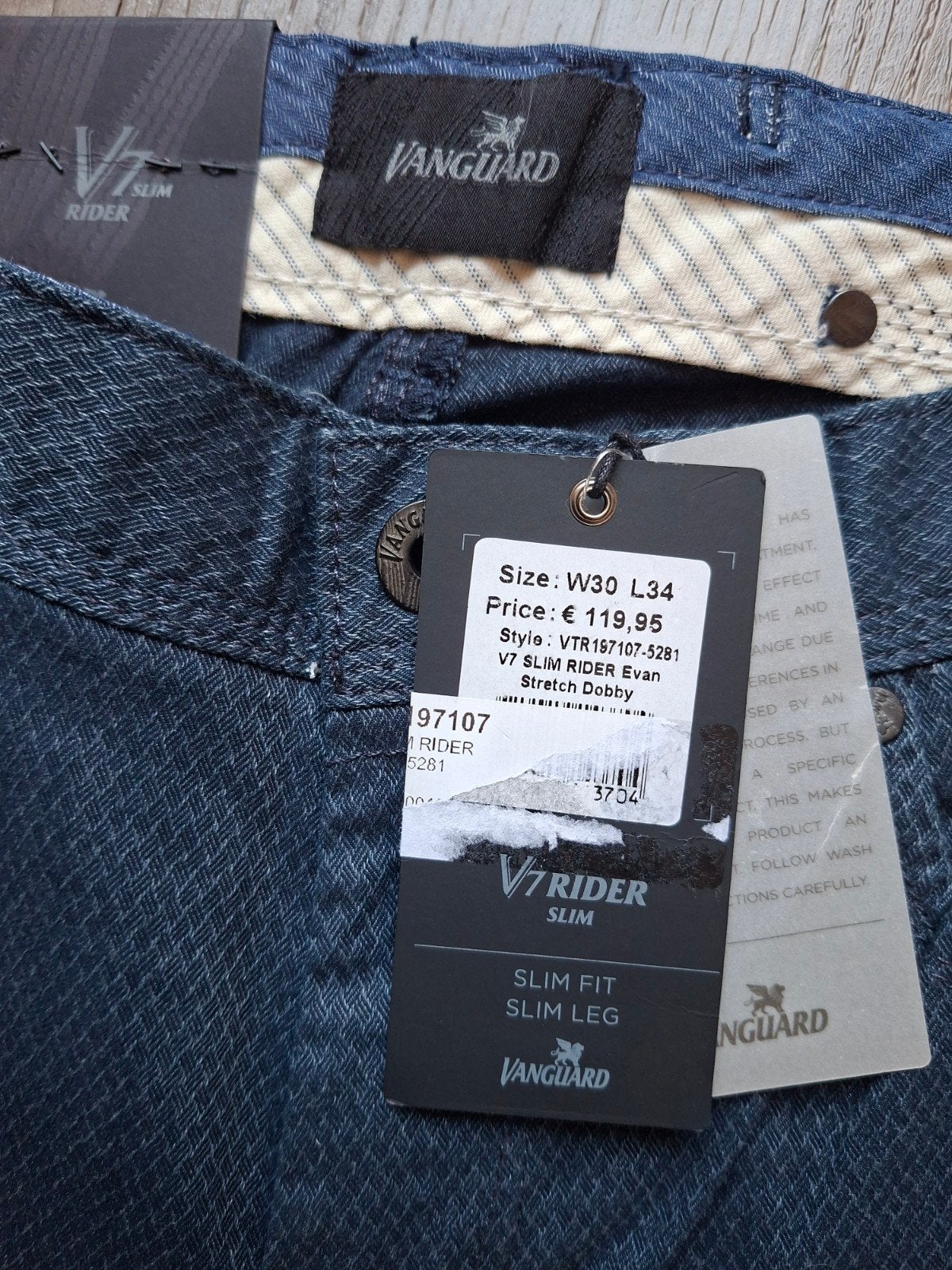 VANGUARD V7 Rider slimfit jeans W30 L34, Blauw, Nieuw, W32 (confectie 46) of kleiner, Ophalen of Verzenden