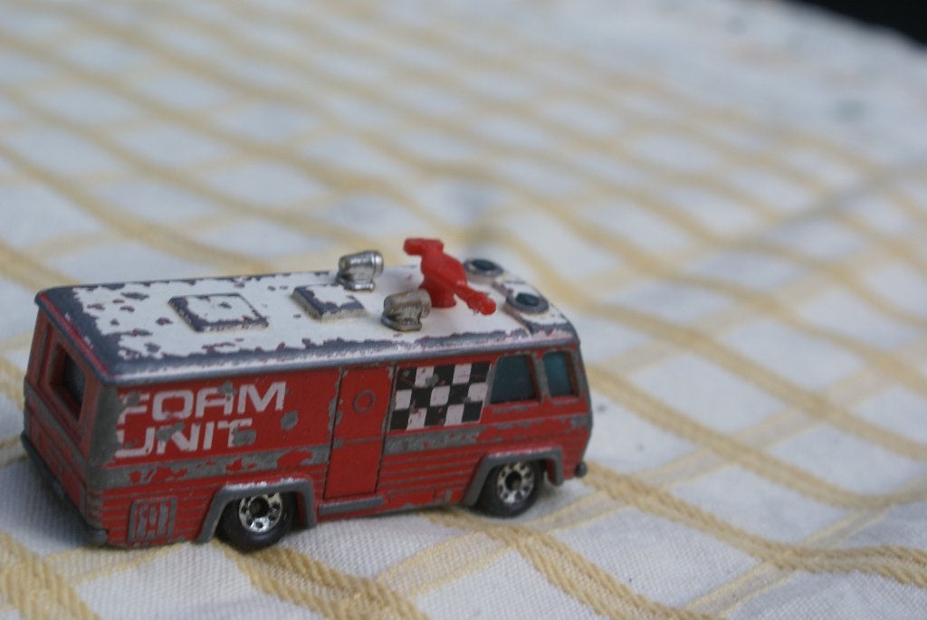 majorette busje met motoren, matchbox busje, Verzenden, Gebruikt, Bus of Vrachtwagen, Majorette