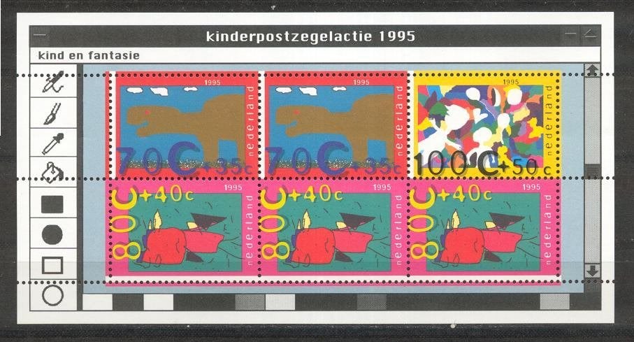 Nederland nr. 1661 Blok Kinderzegels postfris, Verzenden, Na 1940, Postfris