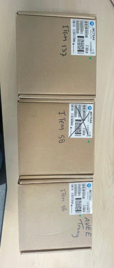 3x Motorola MC75A6 Mobile Computer Barcode Scanner, Computers en Software, Scanners, Niet werkend, Barcodescanner, Windows, Ophalen
