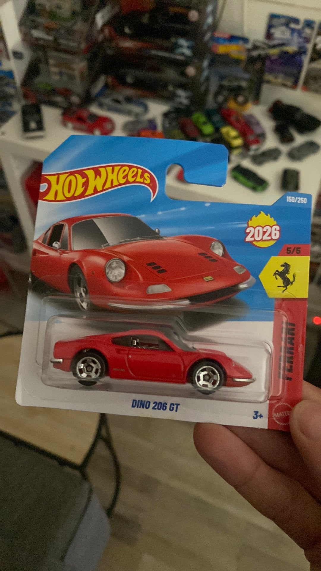 Hot Wheels Ferrari Dino 206 GT, Hobby en Vrije tijd, Modelauto's | Overige schalen, Ophalen of Verzenden, Nieuw, Auto