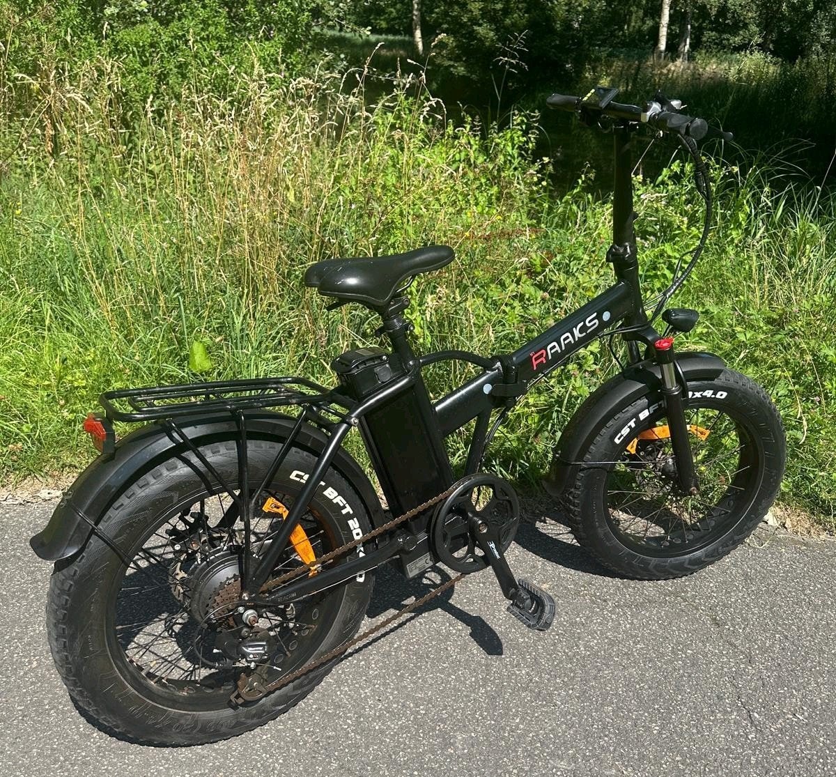 Electrische fiets Fat-bike Raaks #1 mooi fiets!, 20 inch of meer, Versnellingen, Zo goed als nieuw, Totaal opvouwbaar