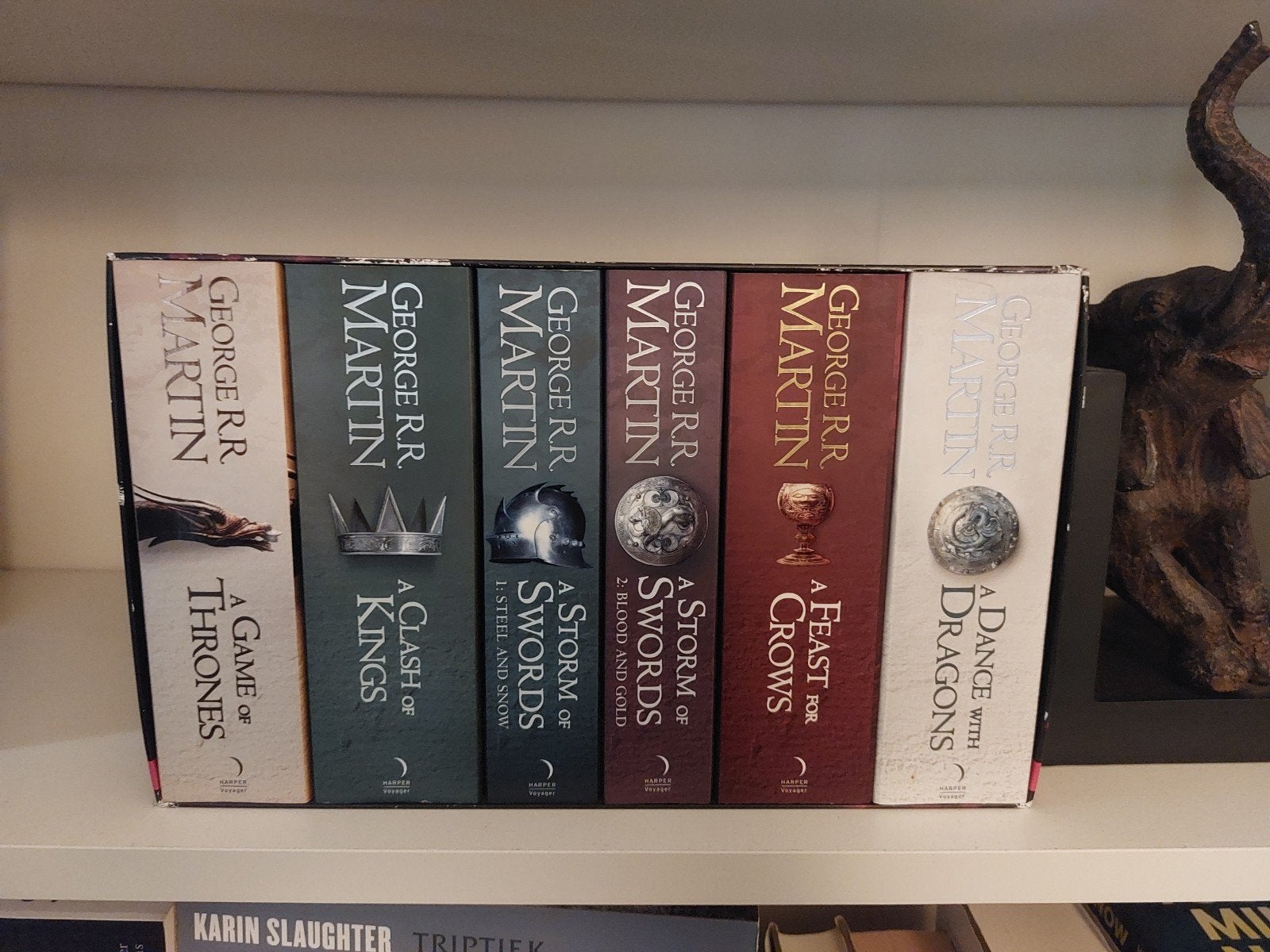 Game of Thrones boekenreeks in verzamelbox,  ongelezen!, Boeken, Ophalen of Verzenden, Nieuw, George R.R. Martin