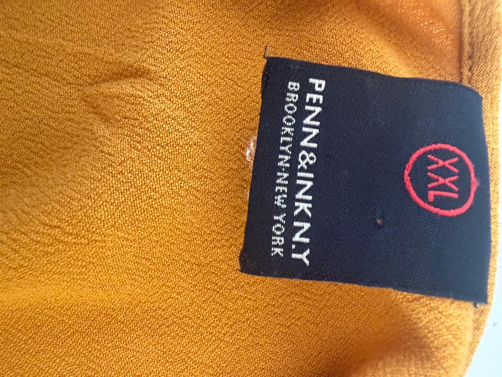 Penn & Ink shirt XXL, Geel, Maat 46/48 (XL) of groter, Ophalen of Verzenden, Zo goed als nieuw