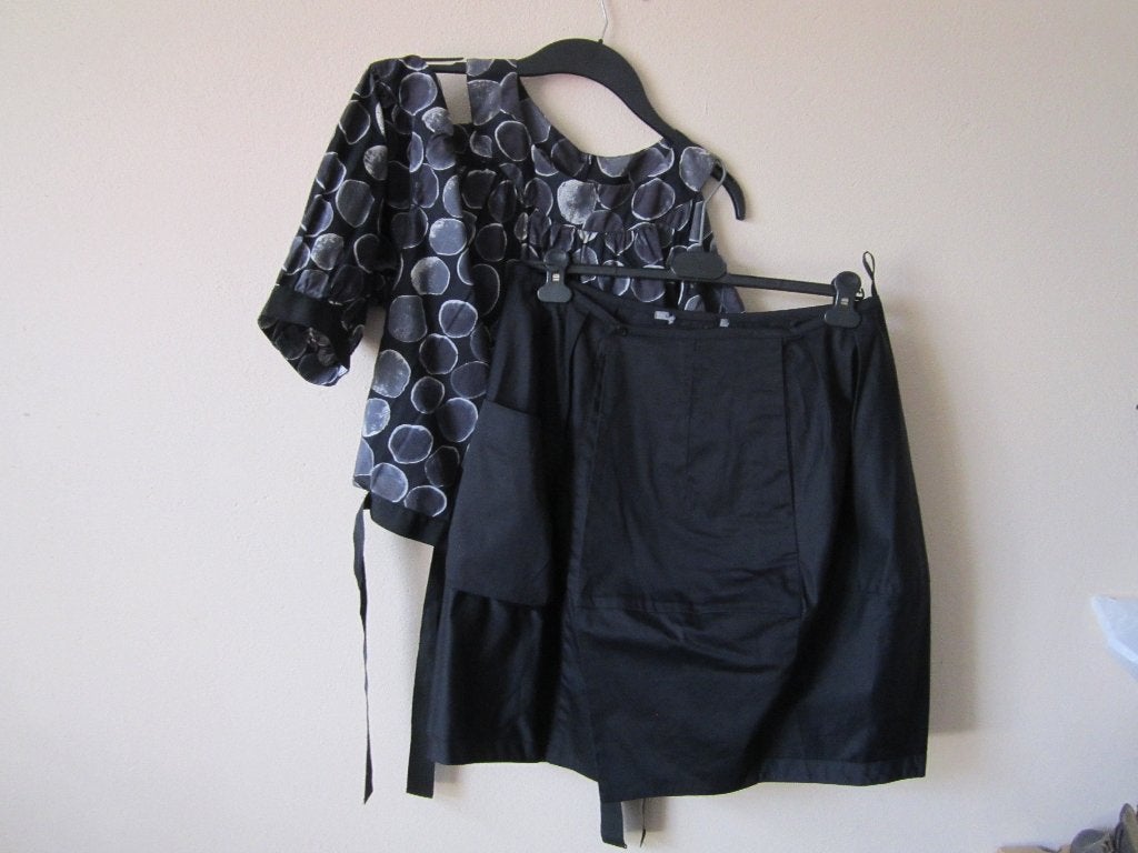 Cora Kemperman blouse met rok maat 40/42, Verzenden, Zwart, Maat 42/44 (L), Cora Kemperman